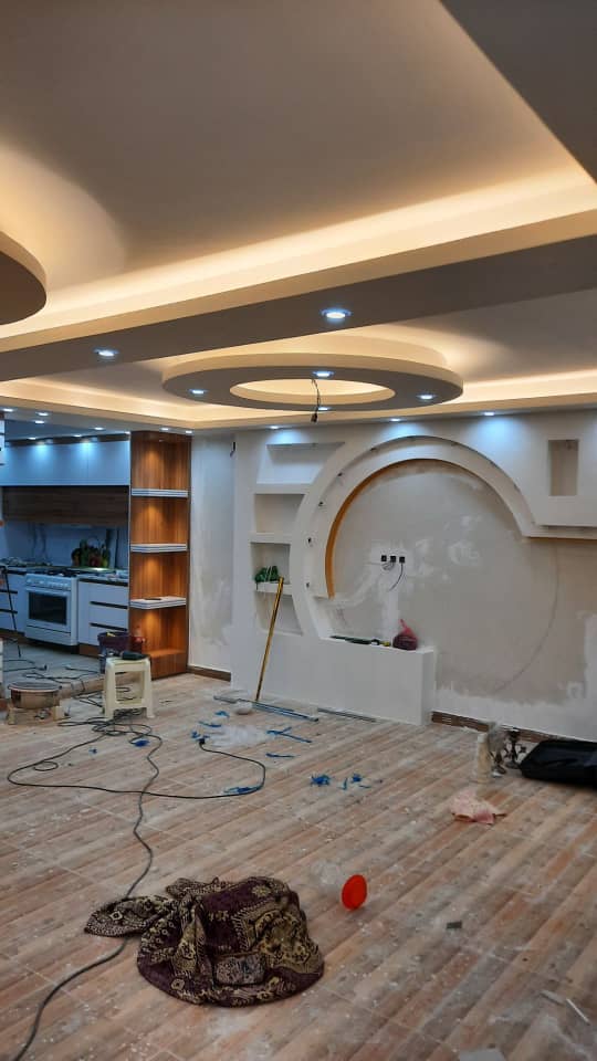 طراحی و اجرای کناف و سقف کاذب اسکوئی در تبریز